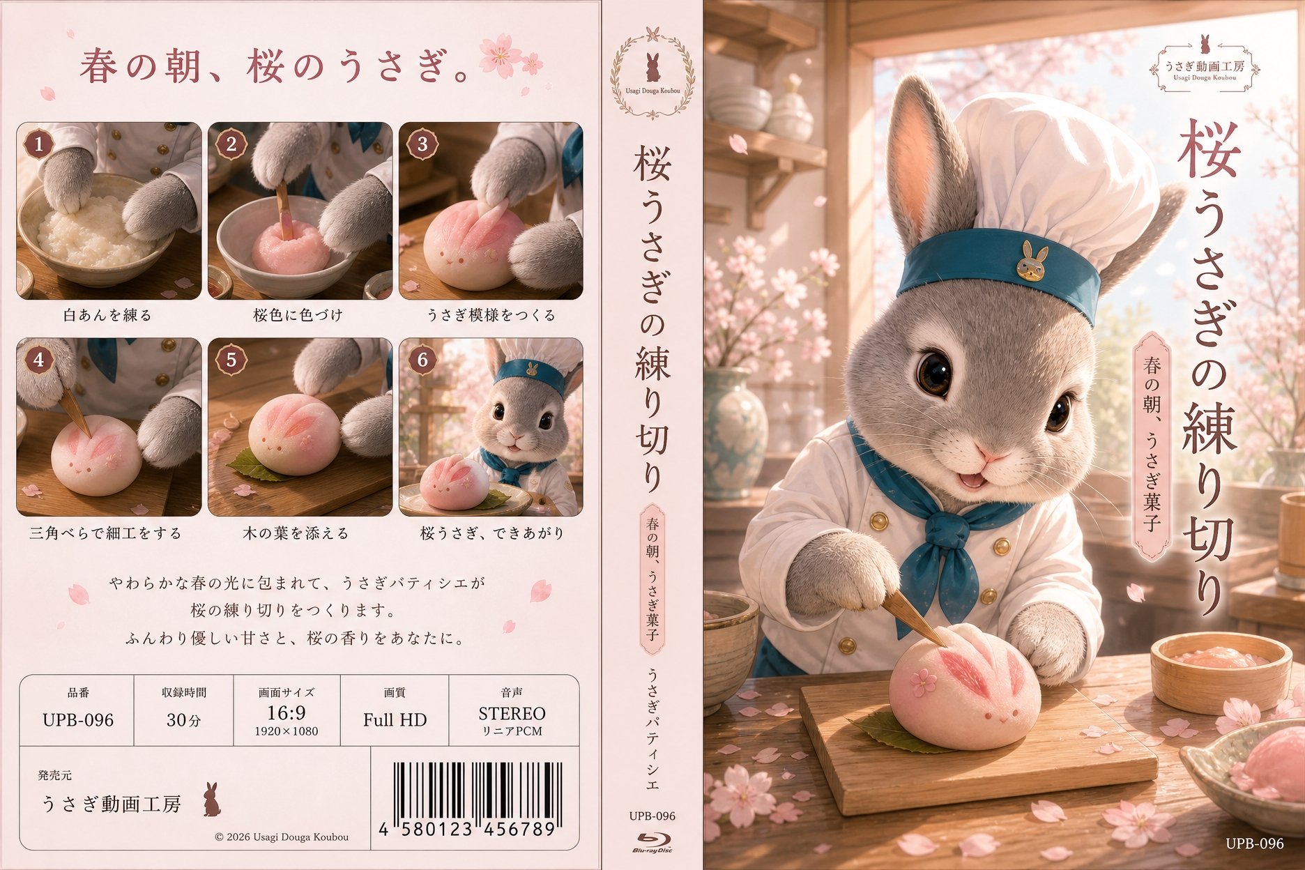 桜うさぎ練り切りのDVDジャケット