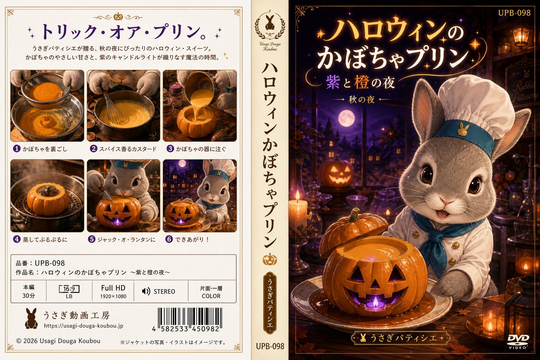 ハロウィンかぼちゃプリンのDVDジャケット