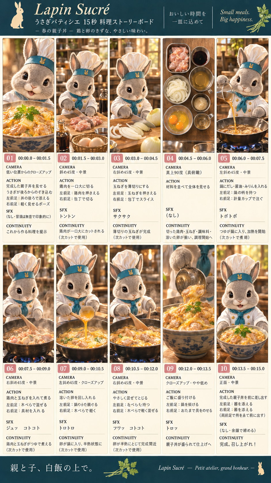 肉じゃがのストーリーボード