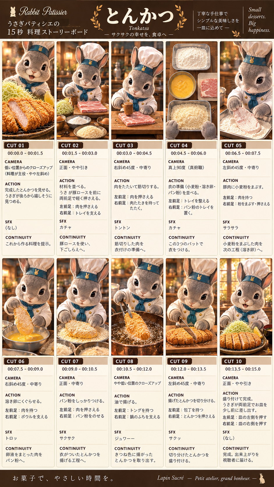 とんかつのストーリーボード