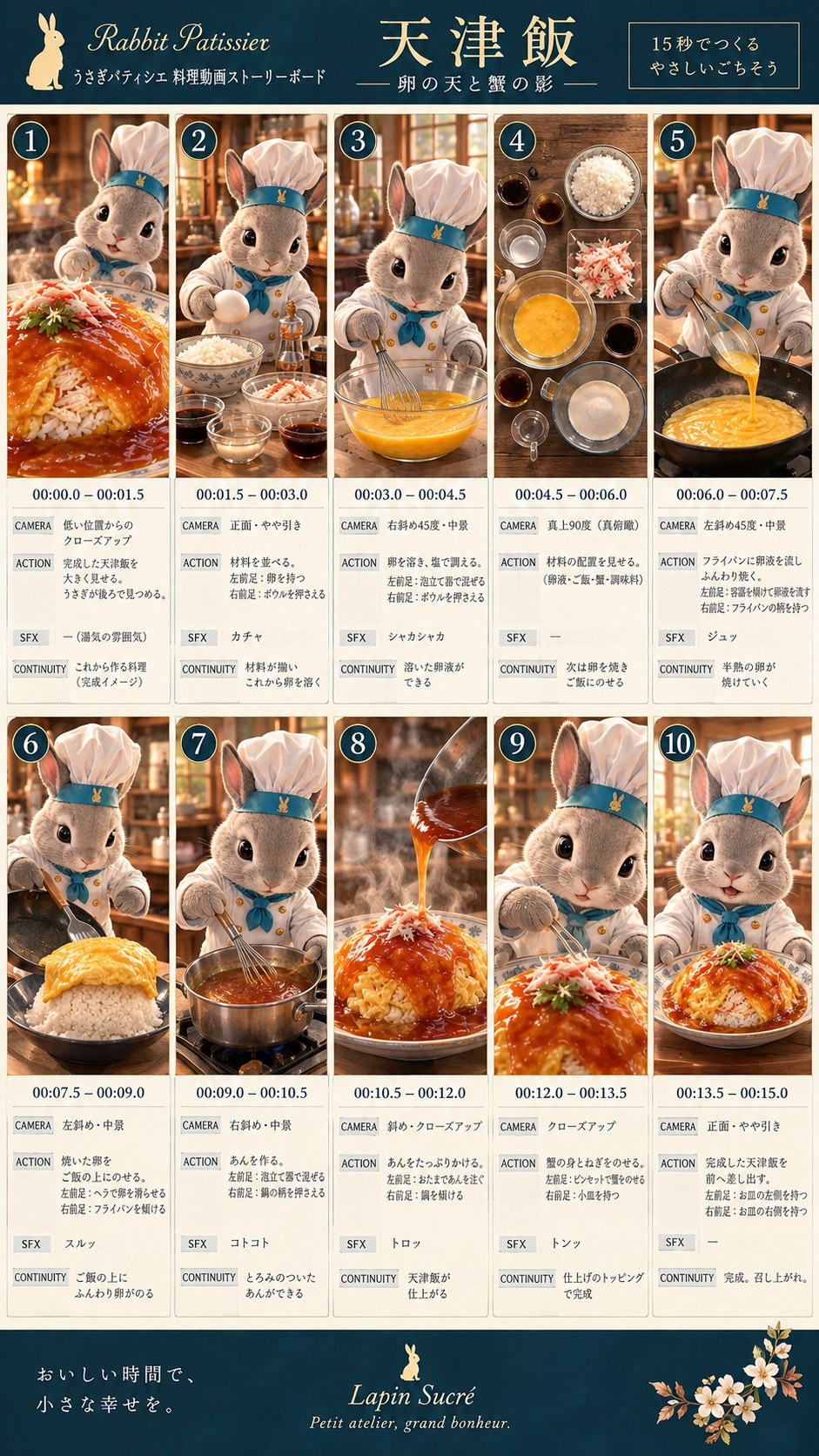 天津飯のストーリーボード
