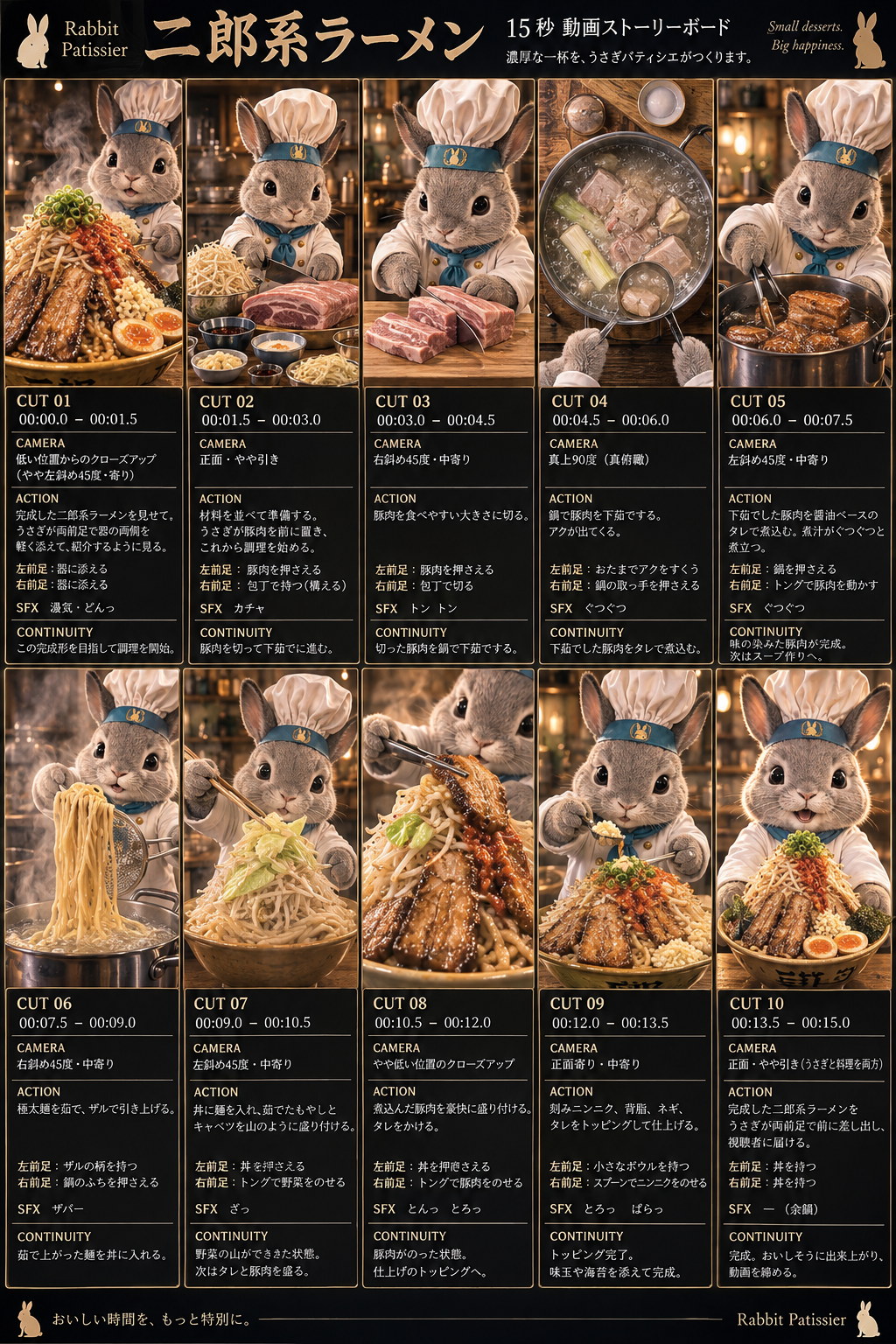 二郎系ラーメンのストーリーボード