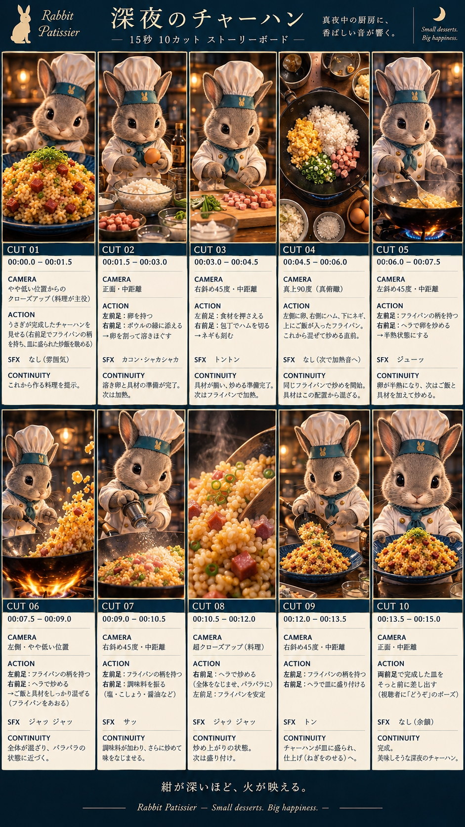 深夜のチャーハンのストーリーボード