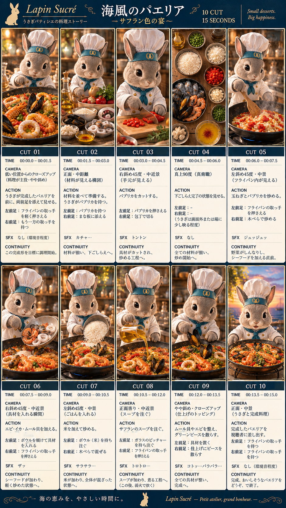 パエリアのストーリーボード