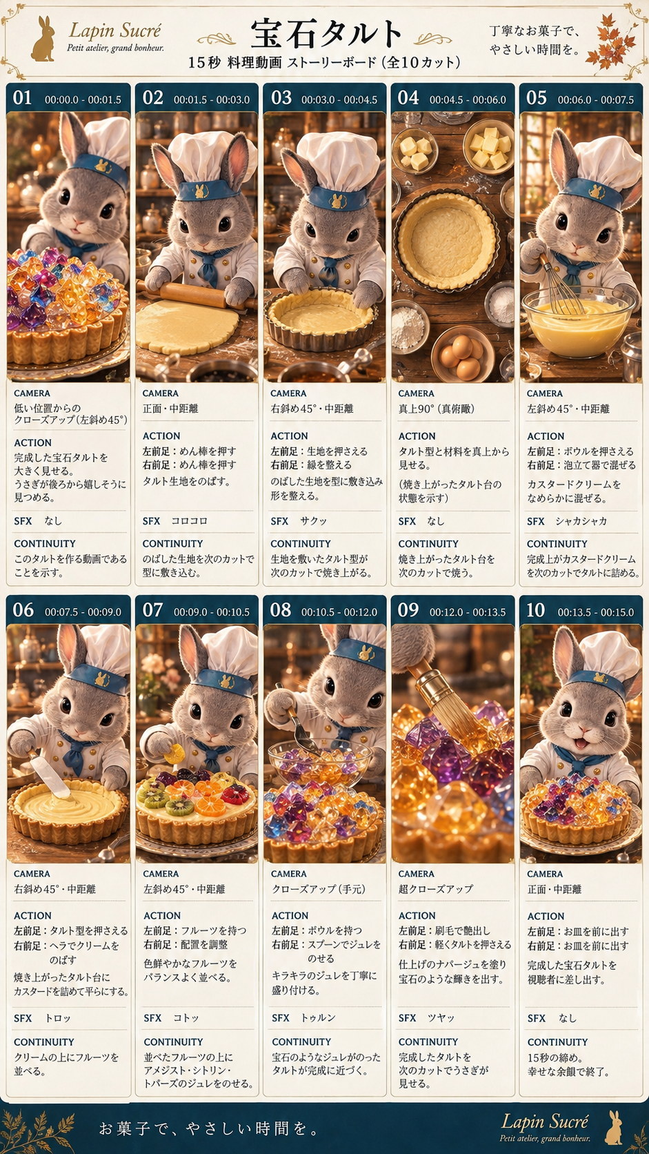 宝石タルトのストーリーボード